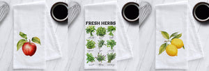 Fruit & Veggie Flour Sack Tea Towels