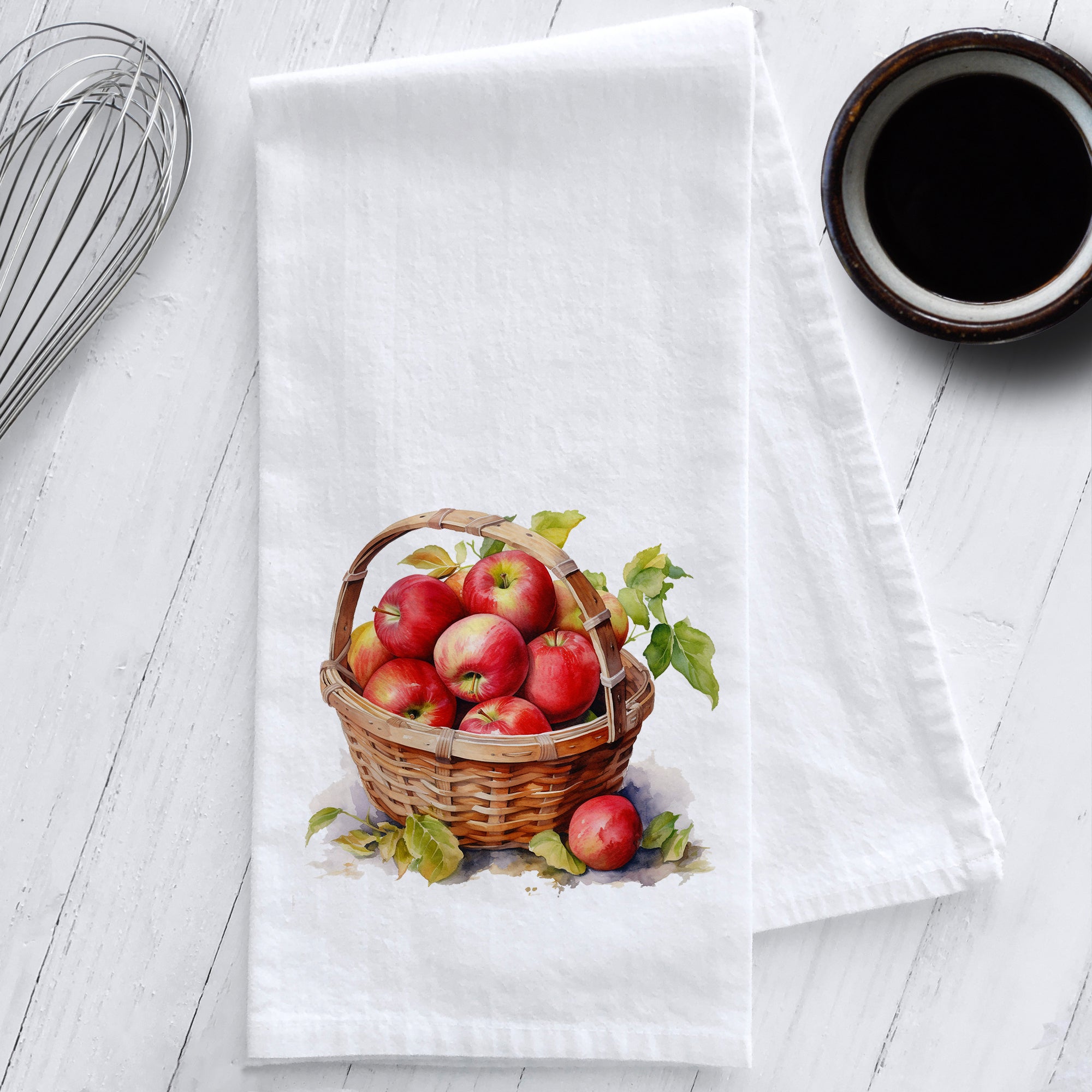 Apple Basket Kitchen Tea Towel