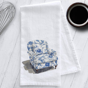 Upholstered Chintz Chair Chinoiserie Kitchen Tea Towel