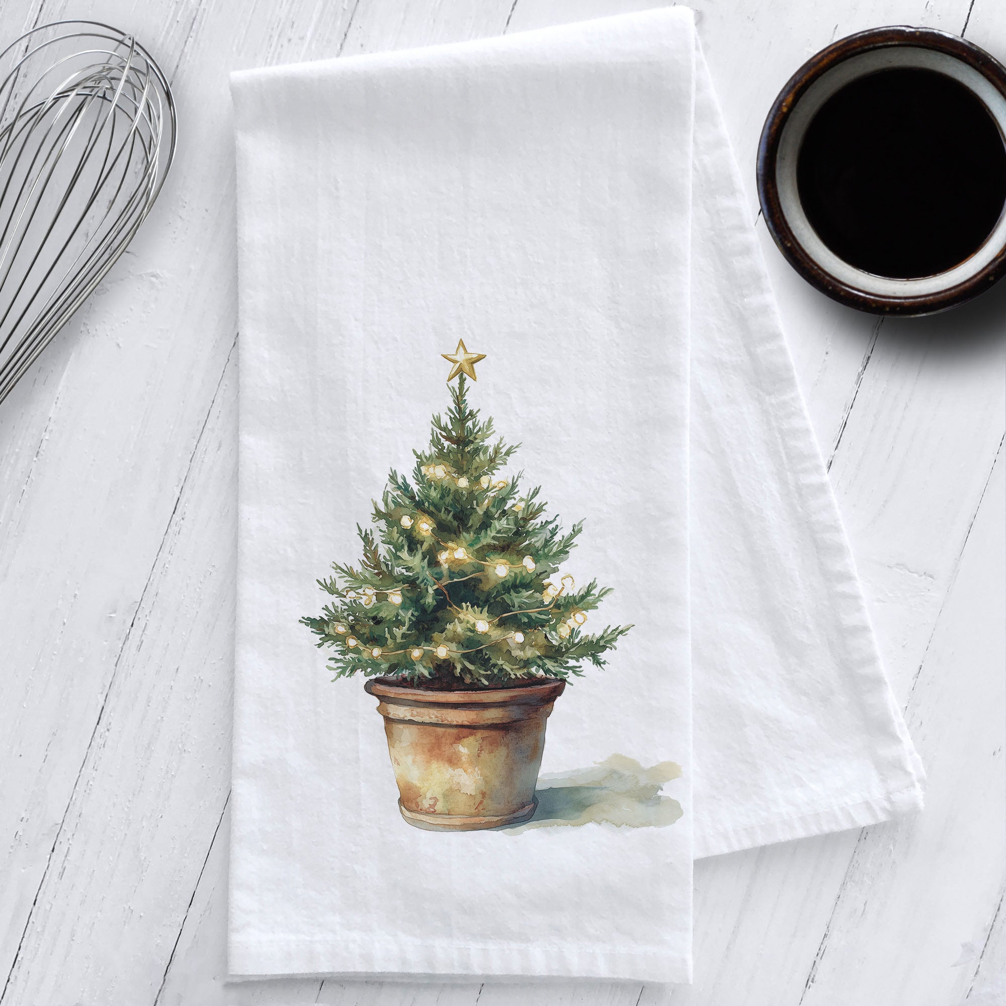 Christmas Tree Kitchen Tea Towel