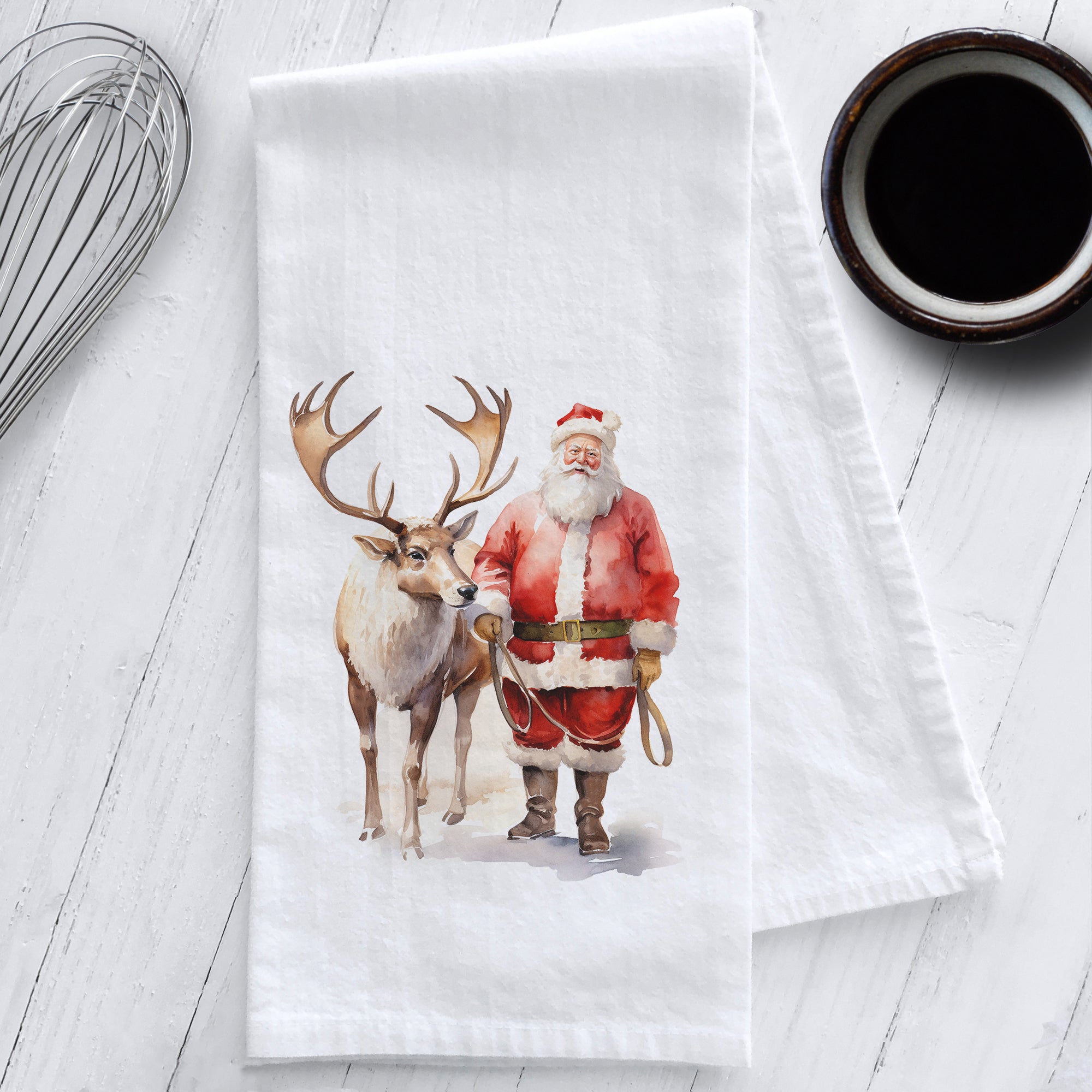 Santa Kitchen Tea Towel