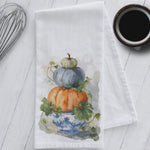 Load and play video in Gallery viewer, Stacked Pumpkin Chinoiserie Kitchen Tea Towel
