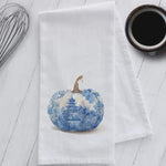 Load and play video in Gallery viewer, Chinoiserie Pumpkin Kitchen Tea Towel

