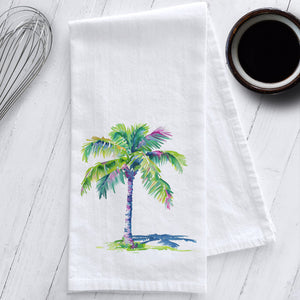 Preppy Palm Tree Kitchen Tea Towel