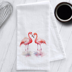 Flamingo Kitchen Tea Towel