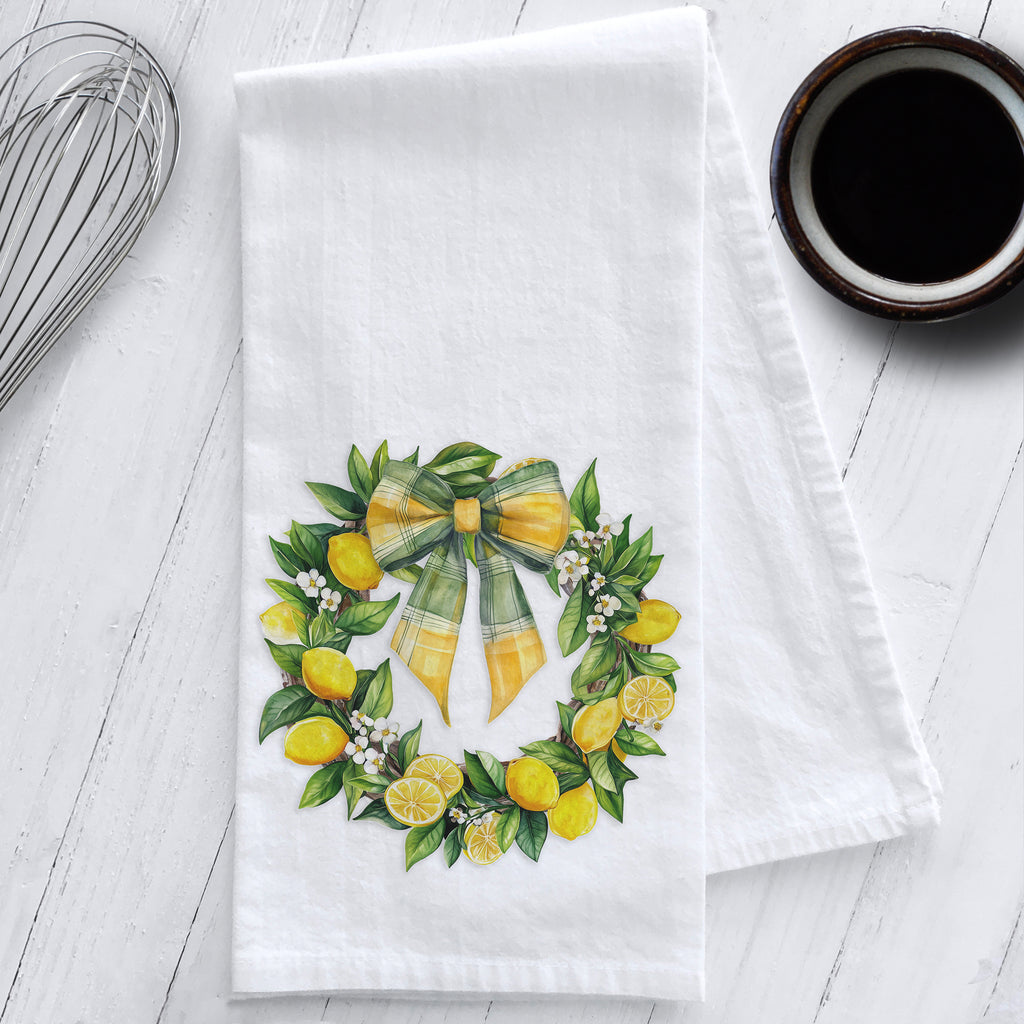 Studio 901 Goods Lemon Wreath Kitchen Tea Towel