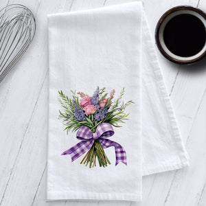 Lavender Bouquet Kitchen Tea Towel
