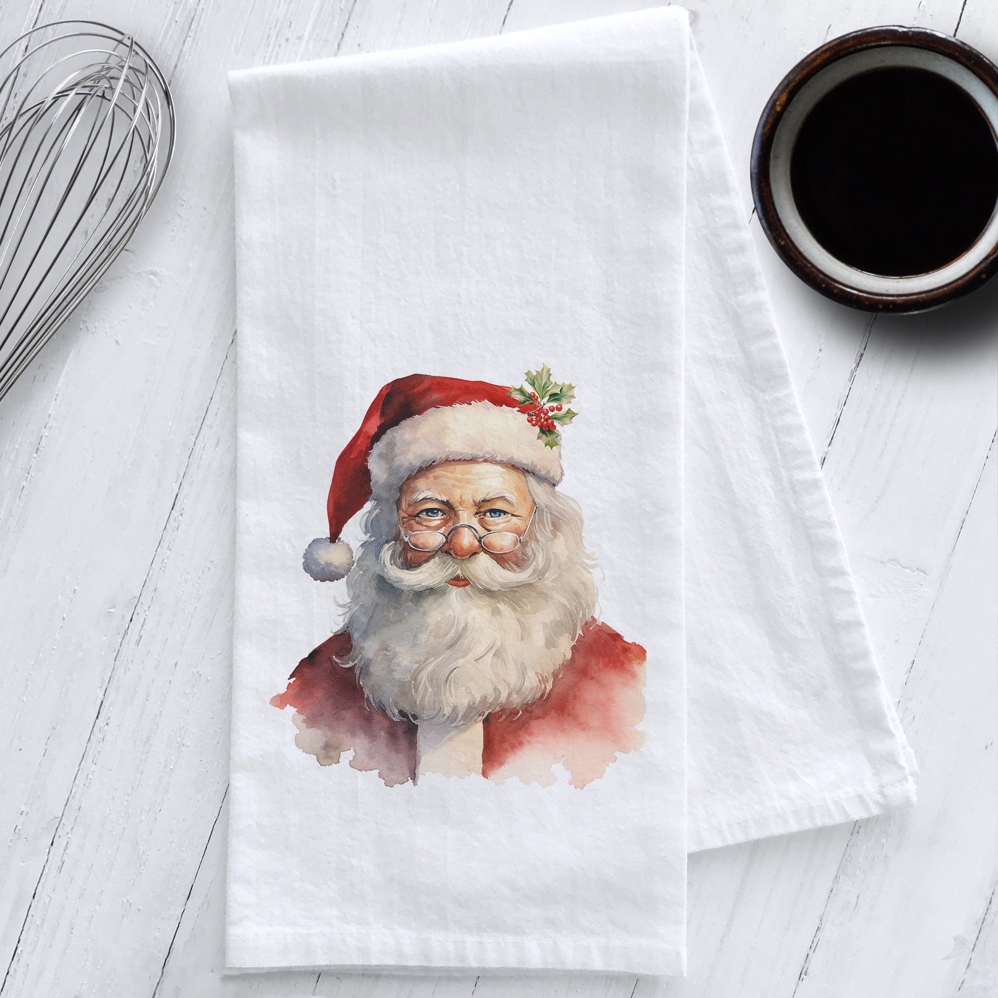 Santa Kitchen Tea Towel